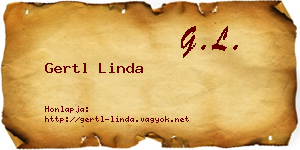 Gertl Linda névjegykártya